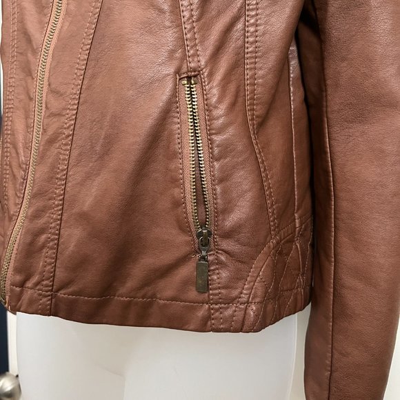 *2x HP* Alfani Faux Leather Moto Jacket SP - Picture 5 of 11